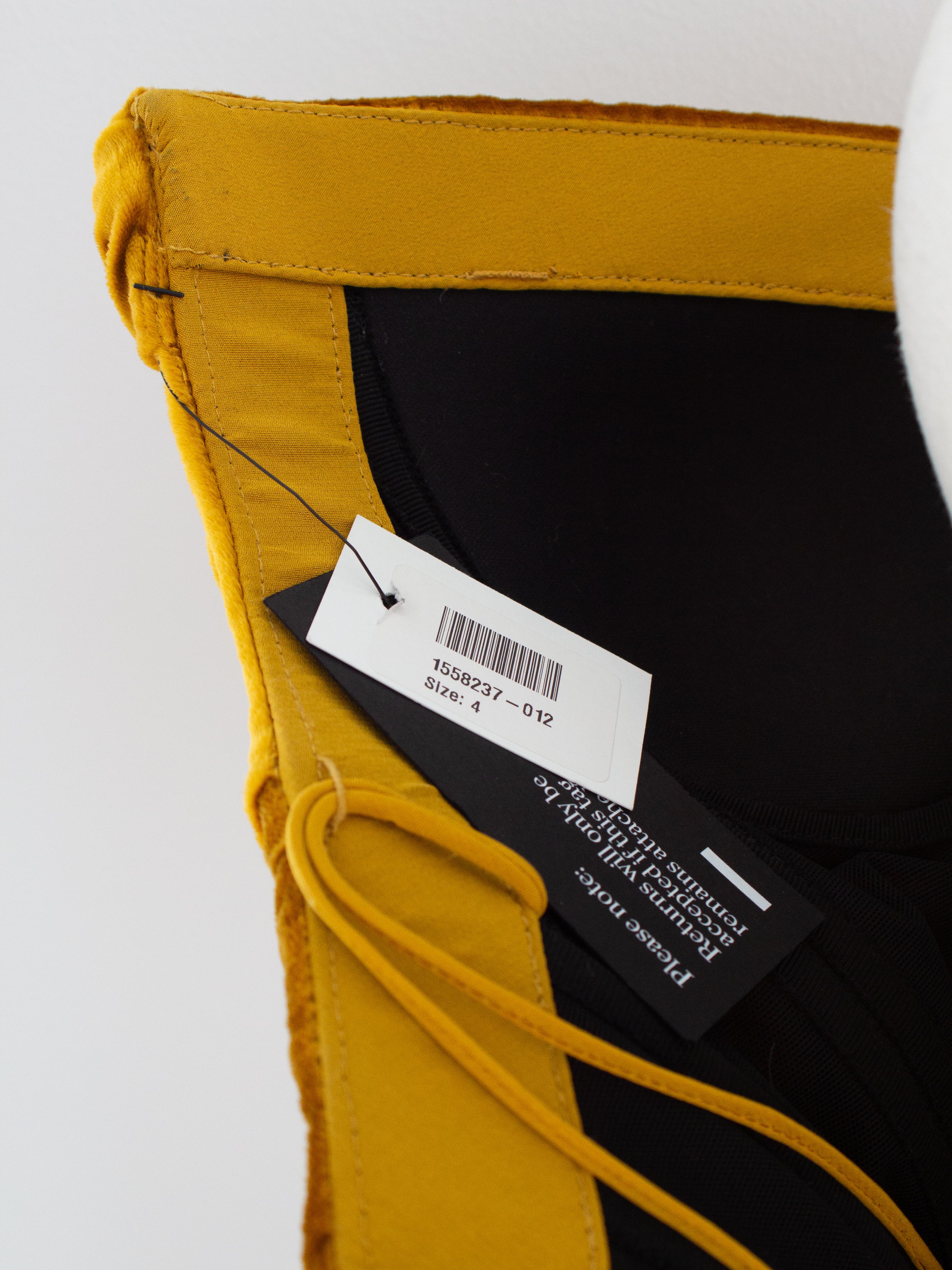 NWT Jason Wu Collection Babygirl - Vestito Drappeggiato in Velluto Marigold 6