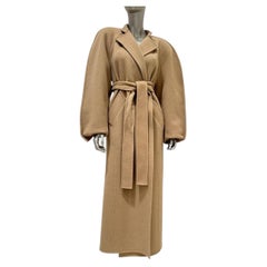 NWT Khaite Rothen Brown Wool Coat - Size XS