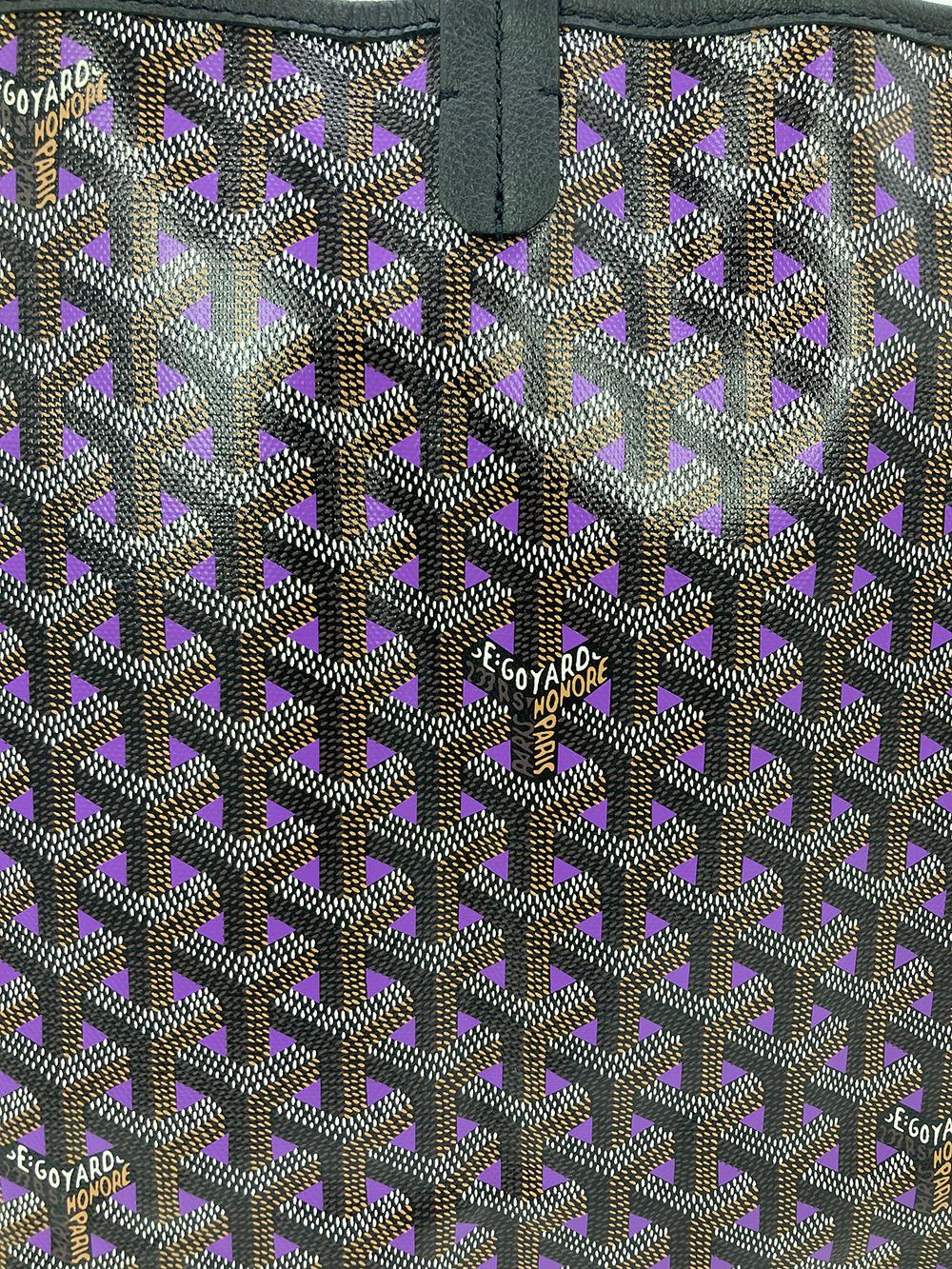 Black NWT Limited Edition Goyard Saint Louis Claire Voie GM in Purple