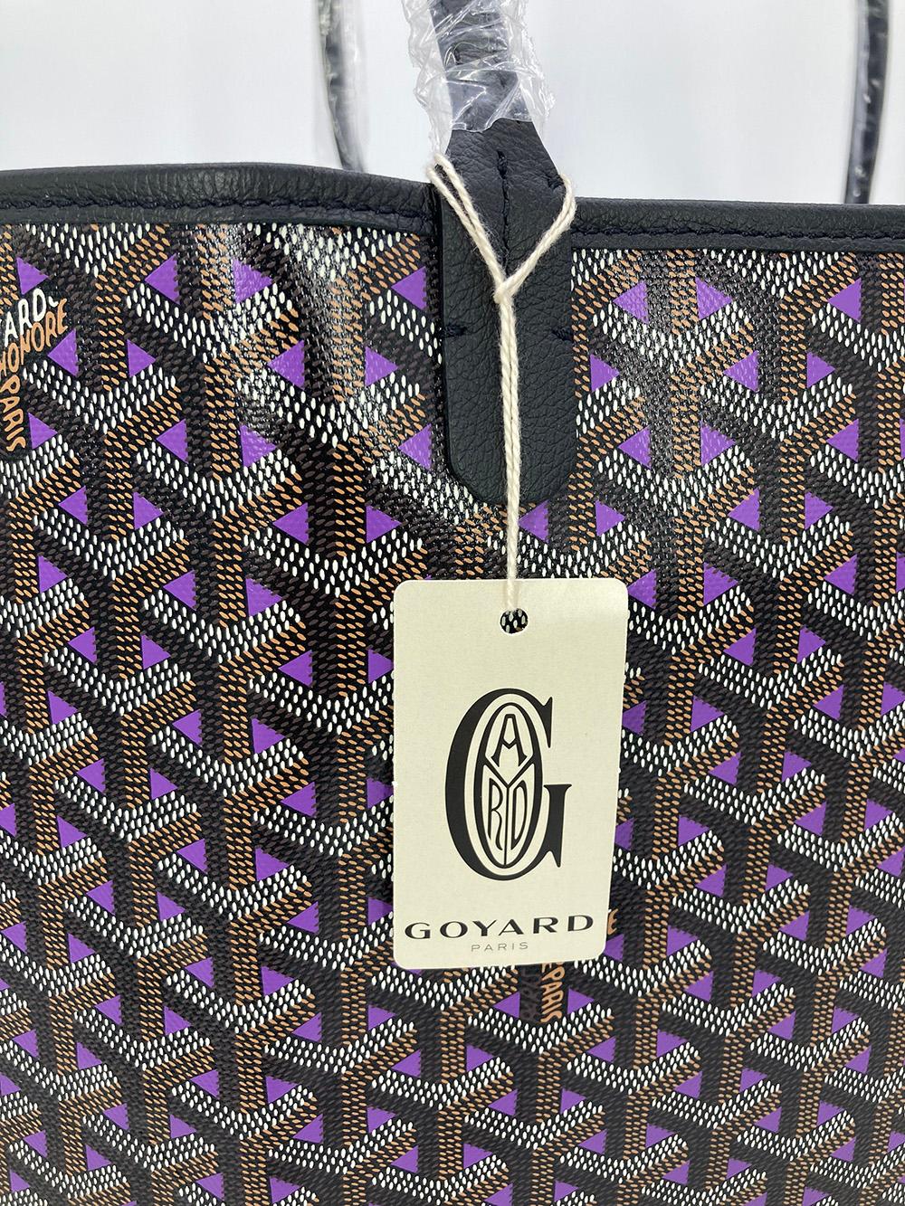 NWT Limited Edition Goyard Saint Louis Claire Voie GM in Purple In New Condition In Philadelphia, PA