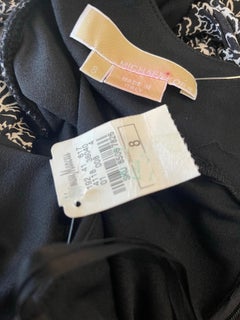 NWT Michael Kors Collection Size Spring 2005 Vintage Black White Halter Dress