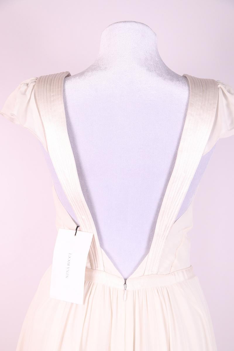 NWT Nina Ricci SS 2015 new wedding evening dress ivory gown Red Carpet For Sale 3