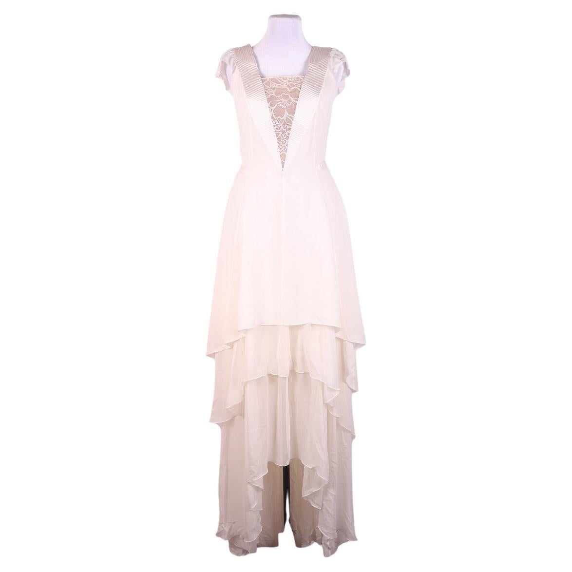 NWT Nina Ricci SS 2015 new wedding evening dress ivory gown Red Carpet For Sale