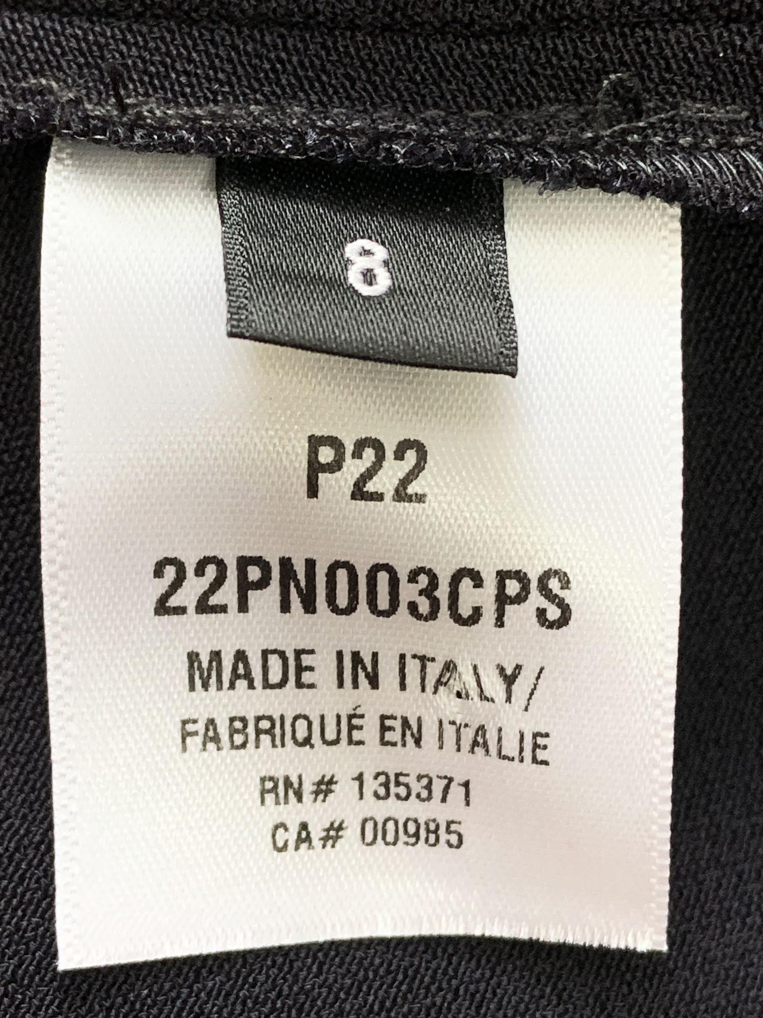 NWT Oscar De La Renta 2022 Collection Abito in tulle nero con fiocco sul retro e pizzo floreale US 8 in vendita 7
