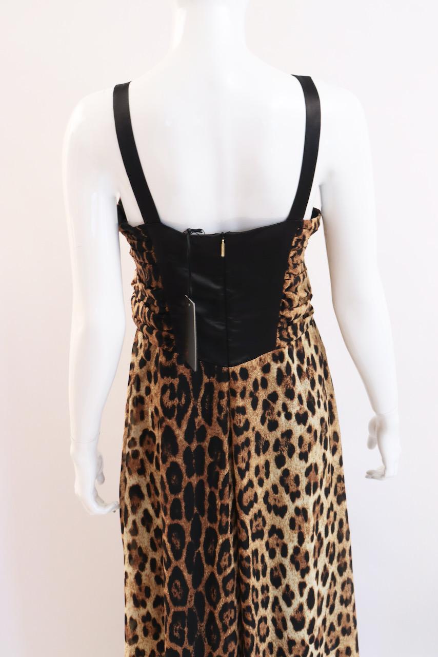 Women's or Men's NWT ROBERTO CAVALLI Leopard Print Gown For Sale