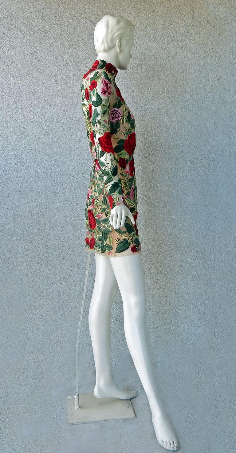 knee length dresses for ladies Hydrangea Embroidered Mini Dress main image 0