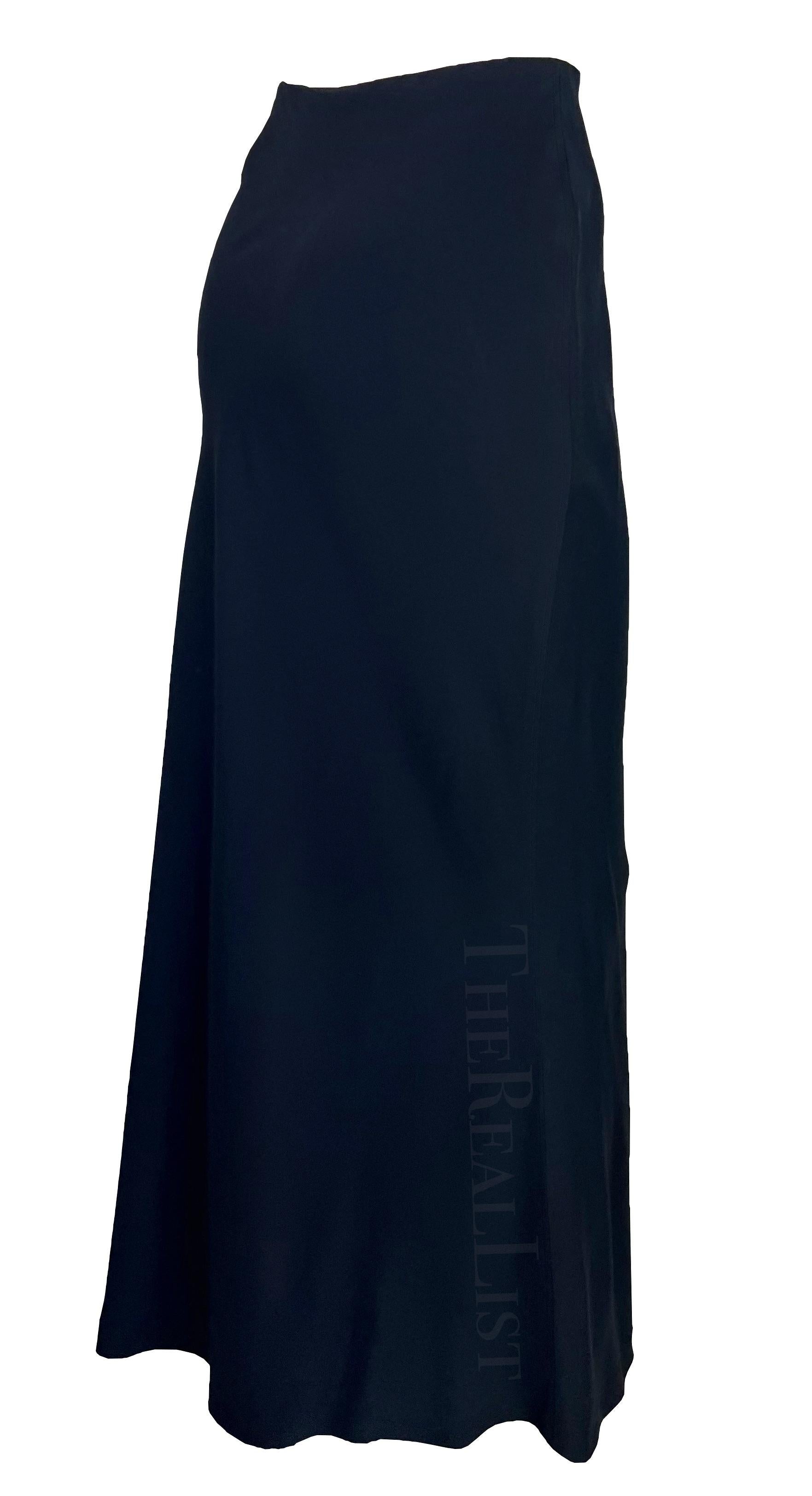 NWT S/S 1996 Gucci by Tom Ford Navy Bodycon Stretch Maxi Skirt For Sale 1