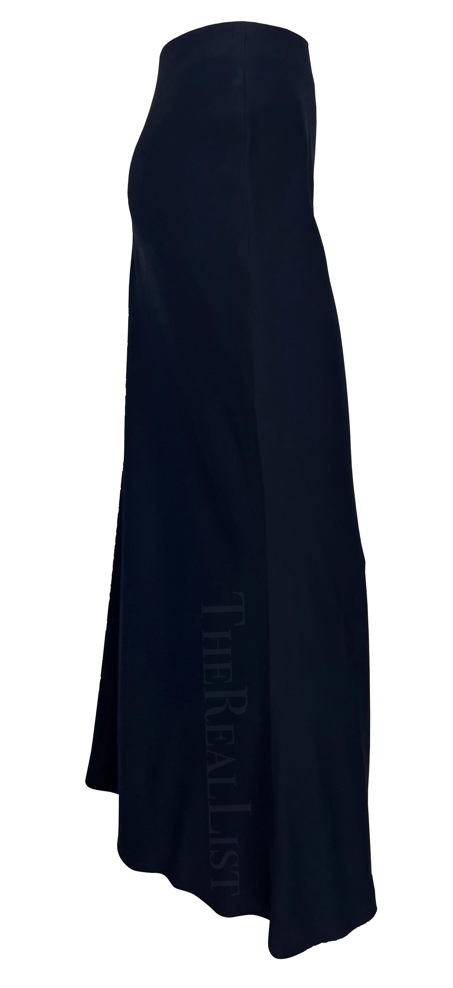 NWT S/S 1996 Gucci by Tom Ford Navy Bodycon Stretch Maxi Skirt For Sale 2