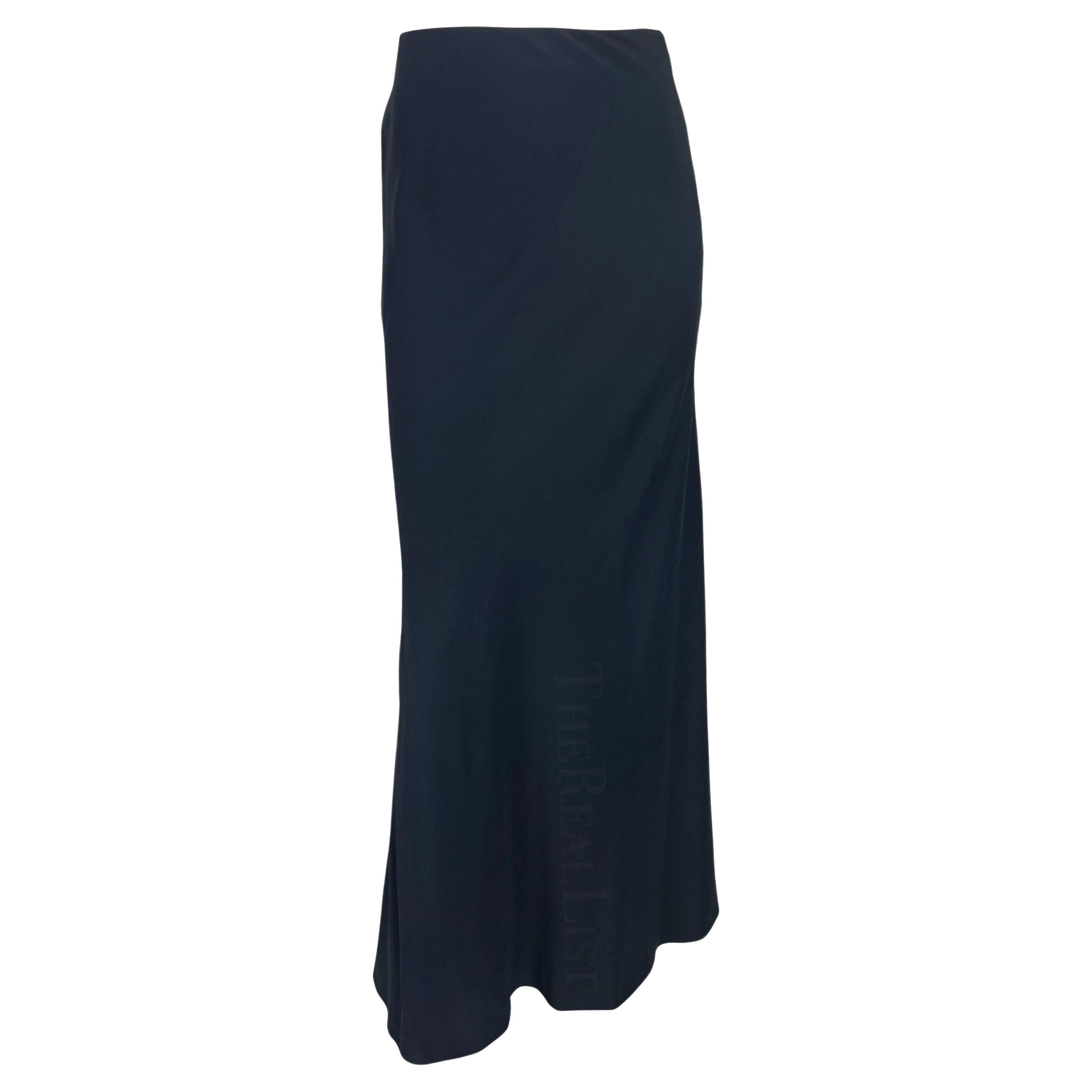 NWT S/S 1996 Gucci by Tom Ford Navy Bodycon Stretch Maxi Skirt For Sale