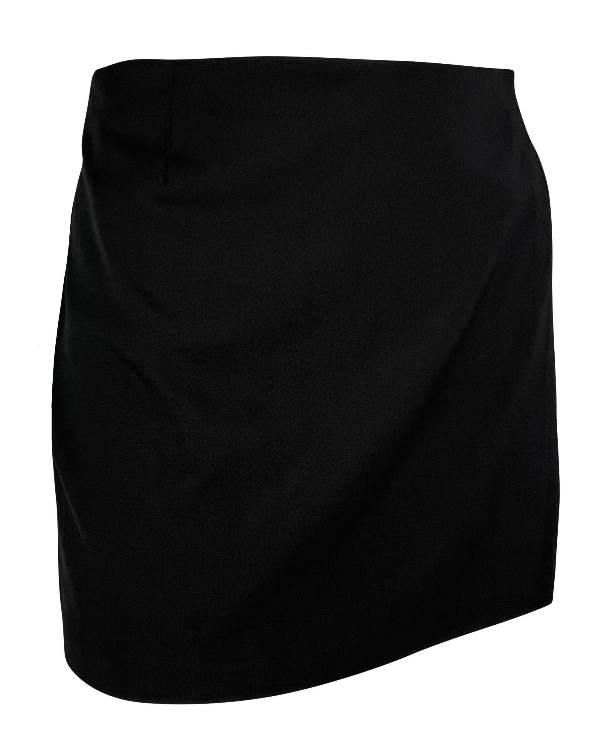 Noir Prototype de mini-jupe en laine extensible noire Gucci by Tom Ford P/E 1998, neuve avec étiquette en vente