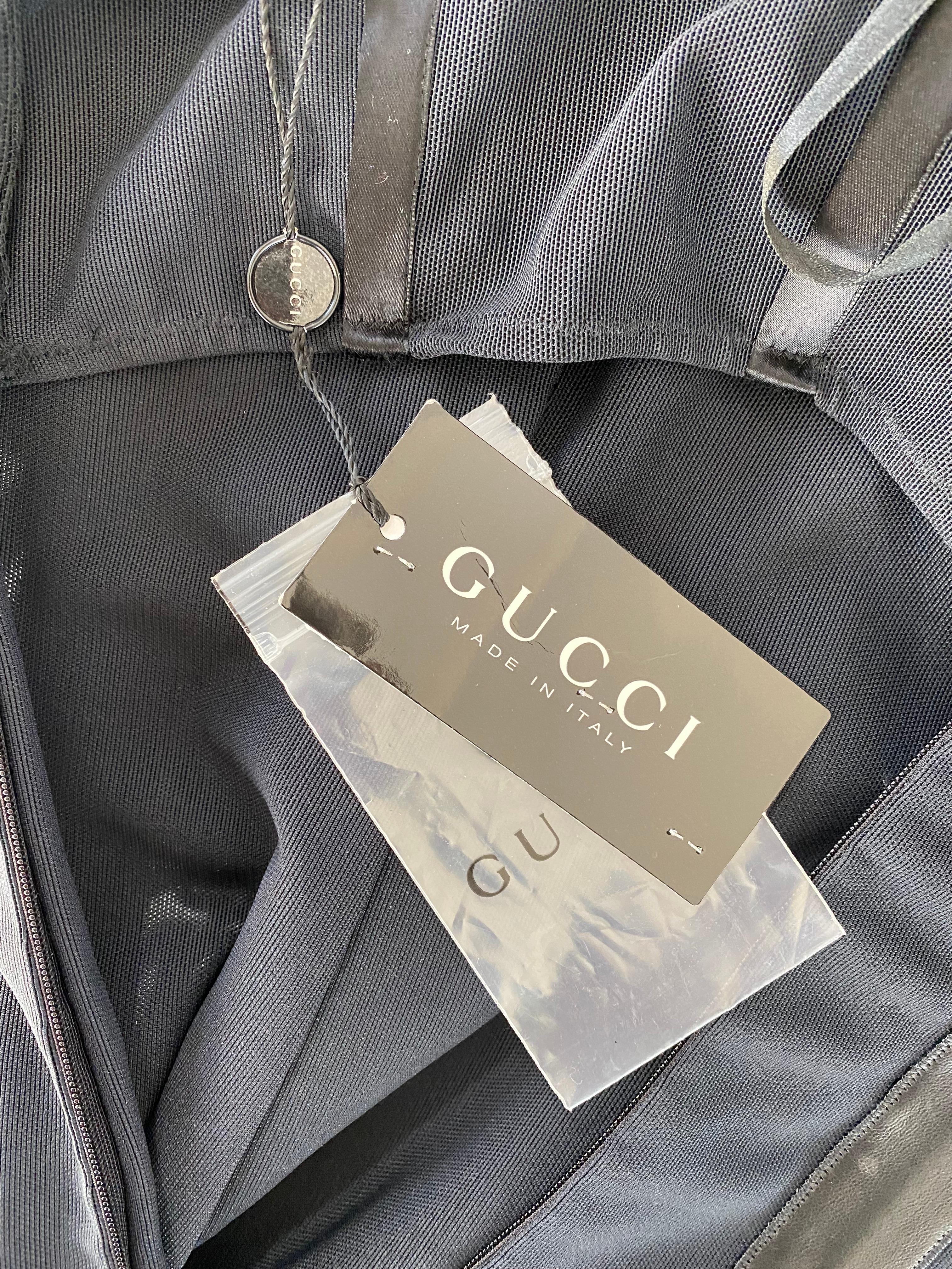 NEU F/S 2001 Gucci by Tom Ford Laufsteg Prototyp Trägerloses Lederkorsettkleid, neu mit Etikett im Angebot 2