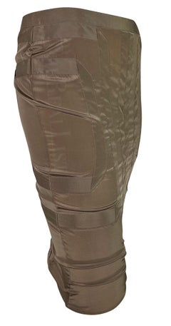 NWT S/S 2005 Gucci Taupe Panel Wiggle Pencil Skirt