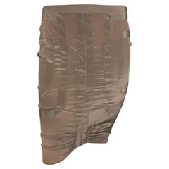NWT S/S 2005 Gucci Taupe Panel Wiggle Pencil Skirt