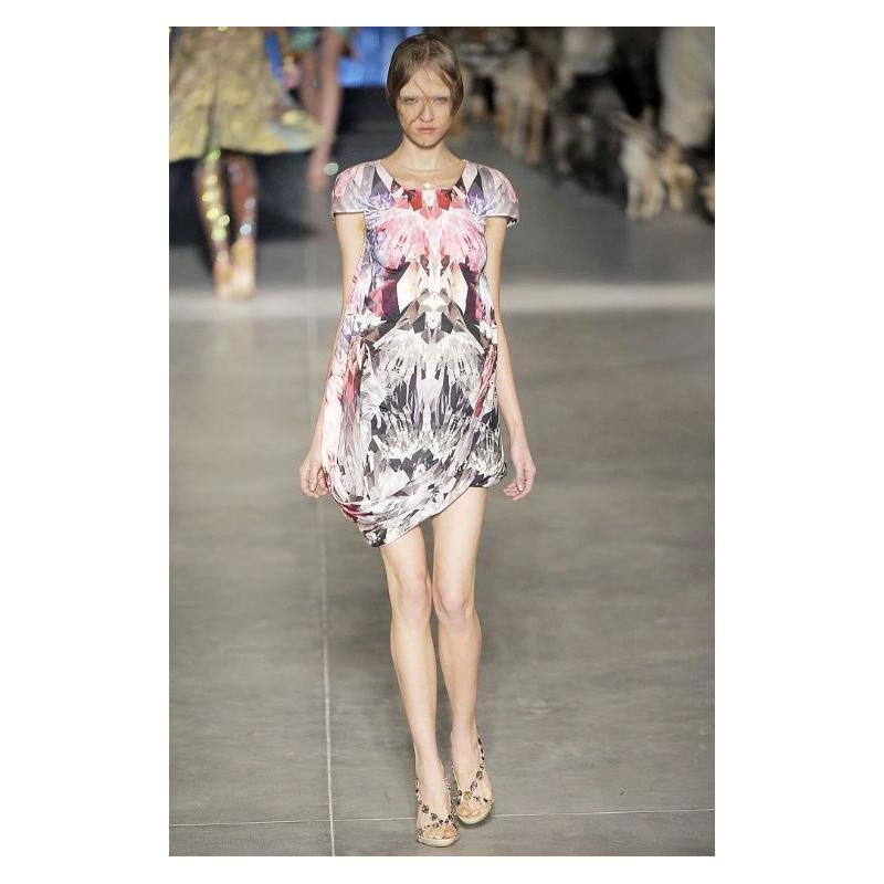 Gray NWT S/S 2009 Alexander McQueen Kaleidoscope crystal dress For Sale