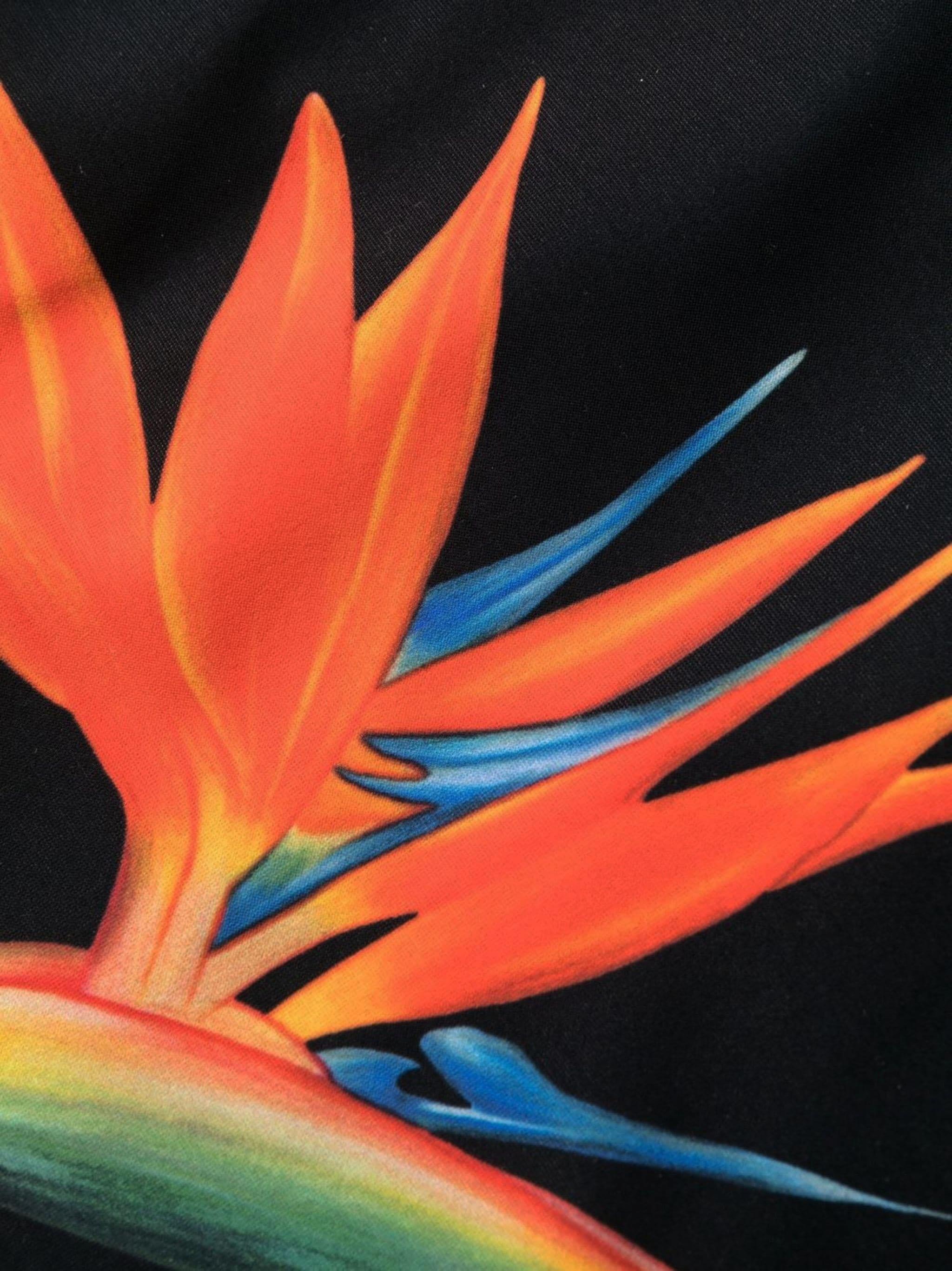 NWT Saint Laurent *Bird of Paradise* Print Swimsuit size M In New Condition For Sale In Montgomery, TX