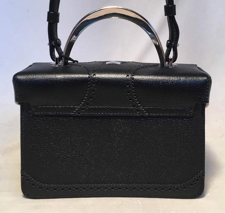 NWT The Volon Black Leather Alice Crossbody Box Shoulder Bag For Sale ...