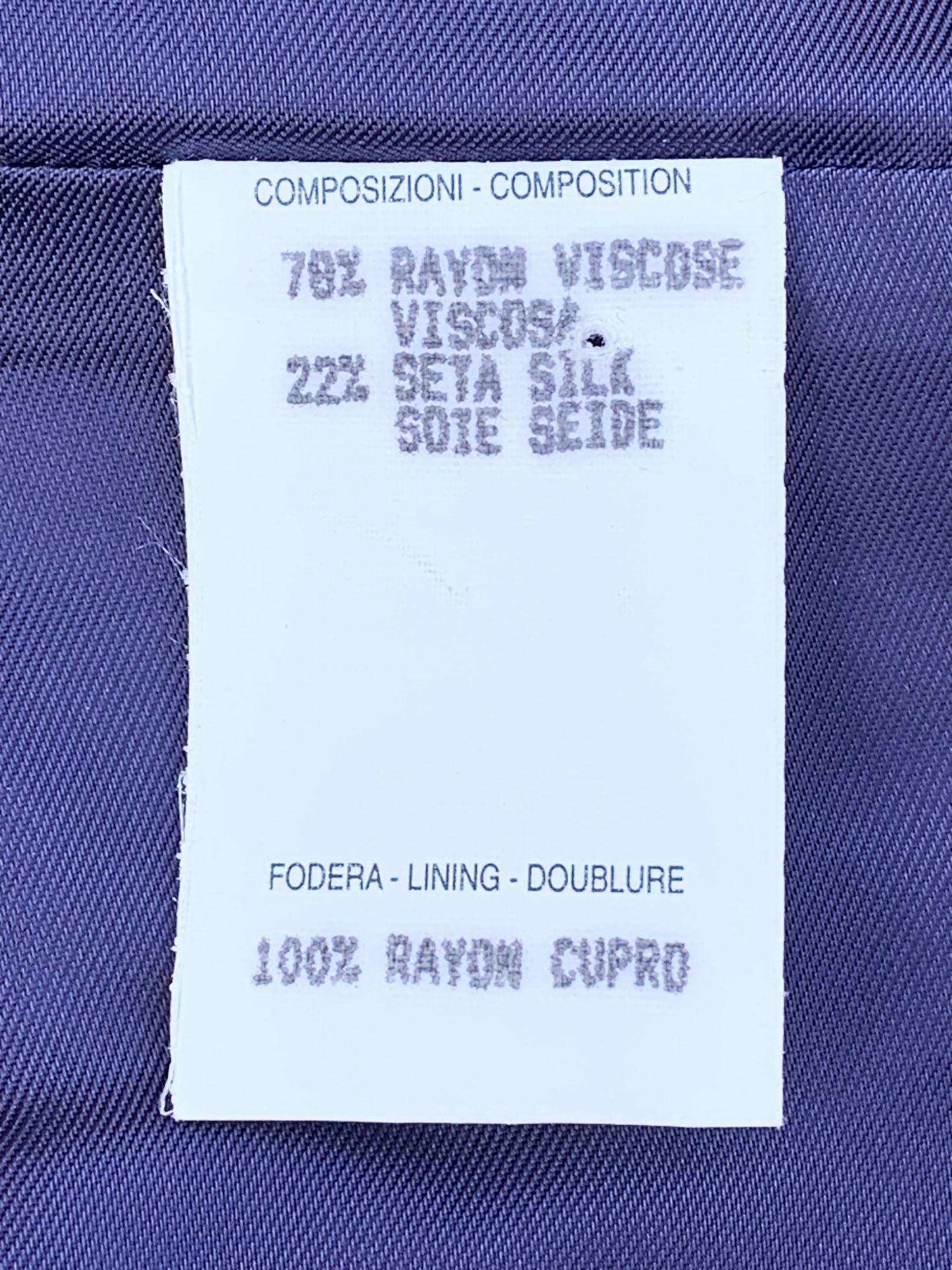 NWT Tom Ford for Gucci FW 1999 Pasarela Plata-Lavanda Pantalones de terciopelo machacado It 40 en venta 1