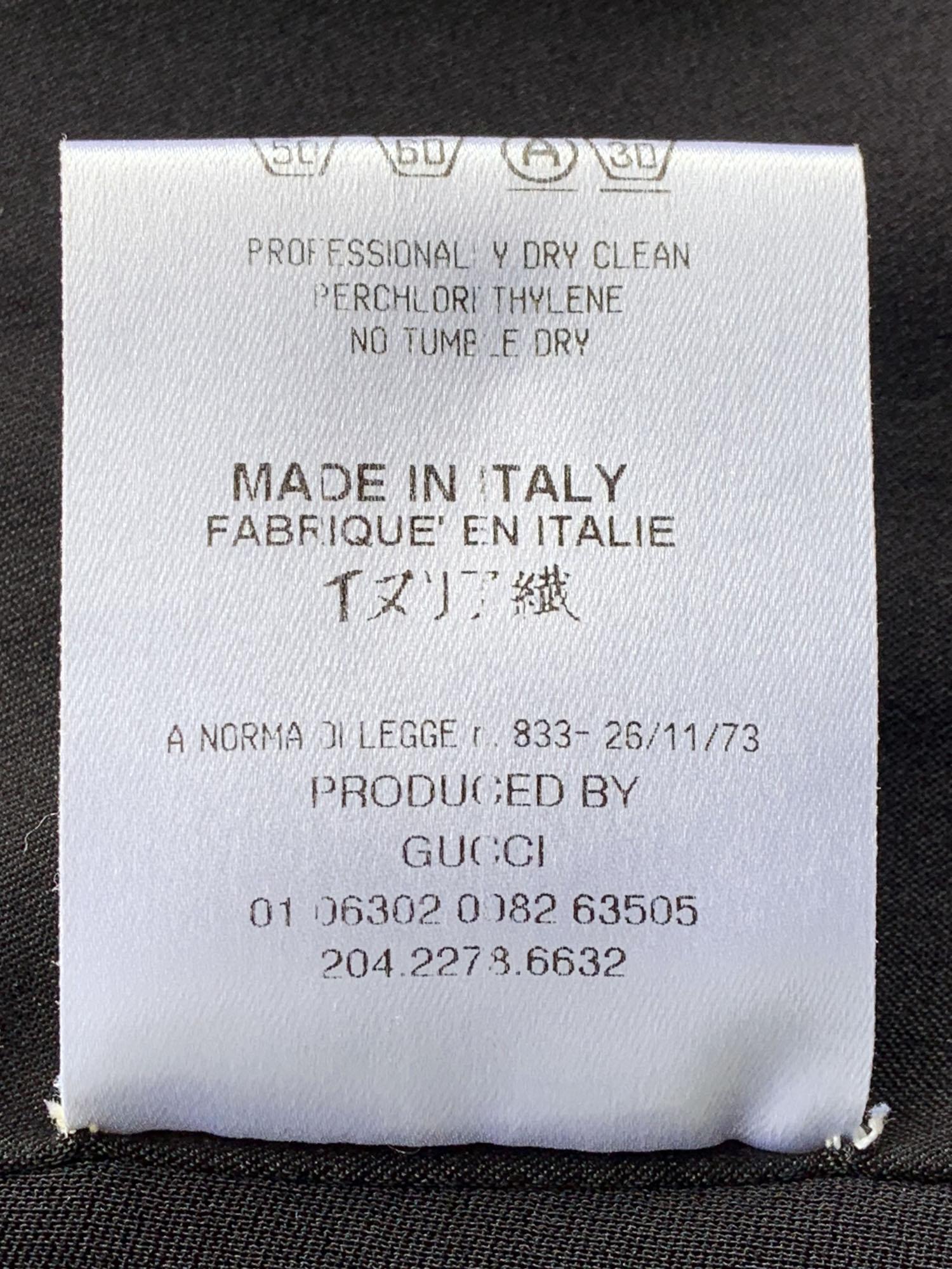 NEU Tom Ford für Gucci F/S 2001 Schwarzes Seidenkleid Italienisch 40 - US 4  im Angebot 6