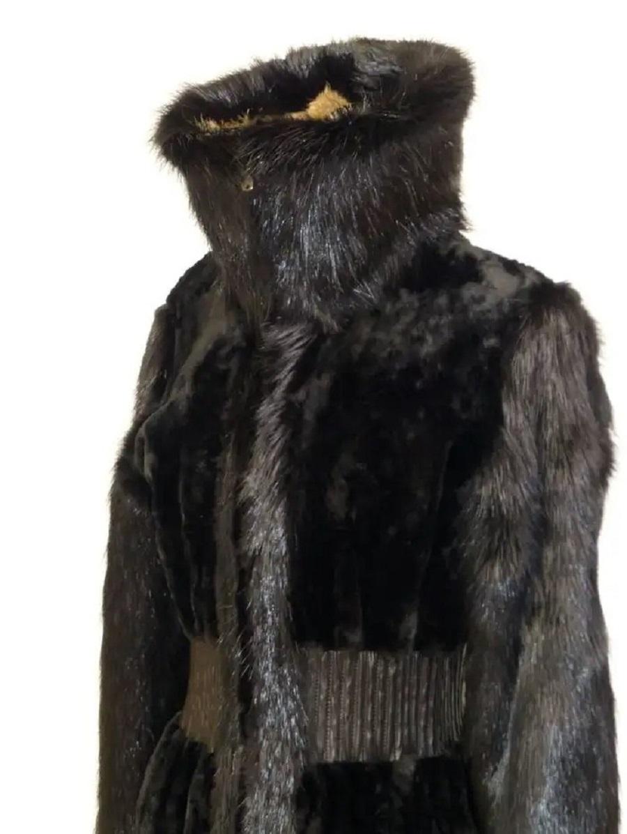 NWT Tom Ford for Yves Saint Laurent F/W 2003 Fur Coat French 38 - US 6 For Sale 2
