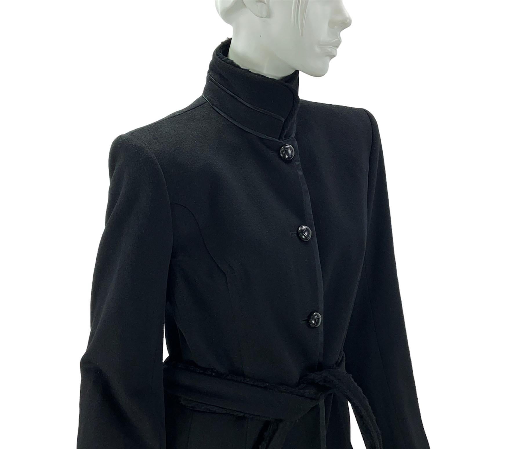 NWT Tom Ford for Yves Saint Laurent FW 2004 Chinoiserie Fur Trim Coat French 44  For Sale 1