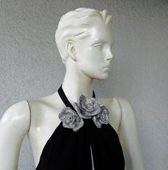 NWT Valentino Jeweled Floral Cut-Out Dress Gown