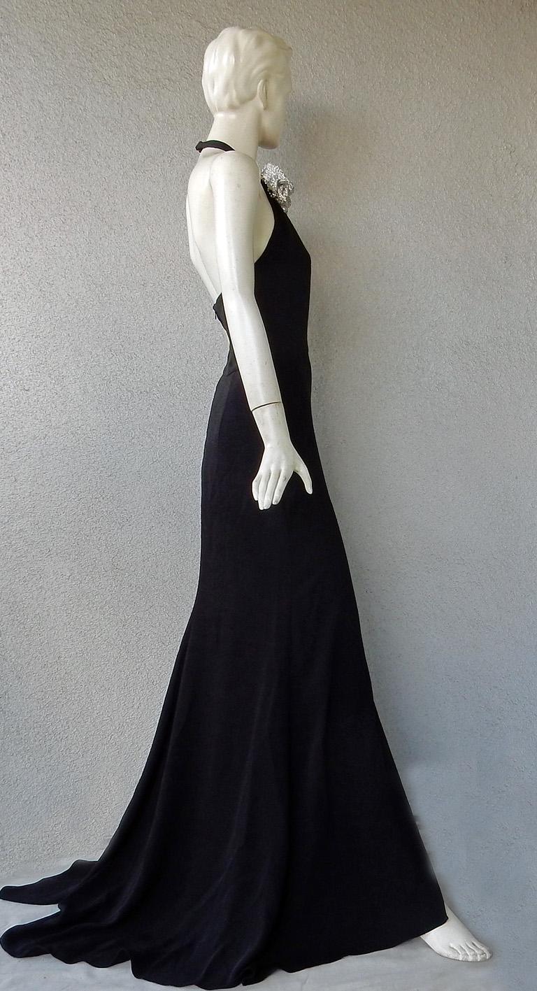 Donna NWT Valentino Jewell Floral Cut-Out Dress Gown in vendita
