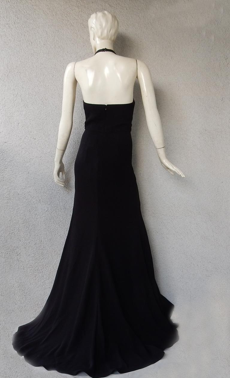 NWT Valentino Jewell Floral Cut-Out Dress Gown in vendita 1