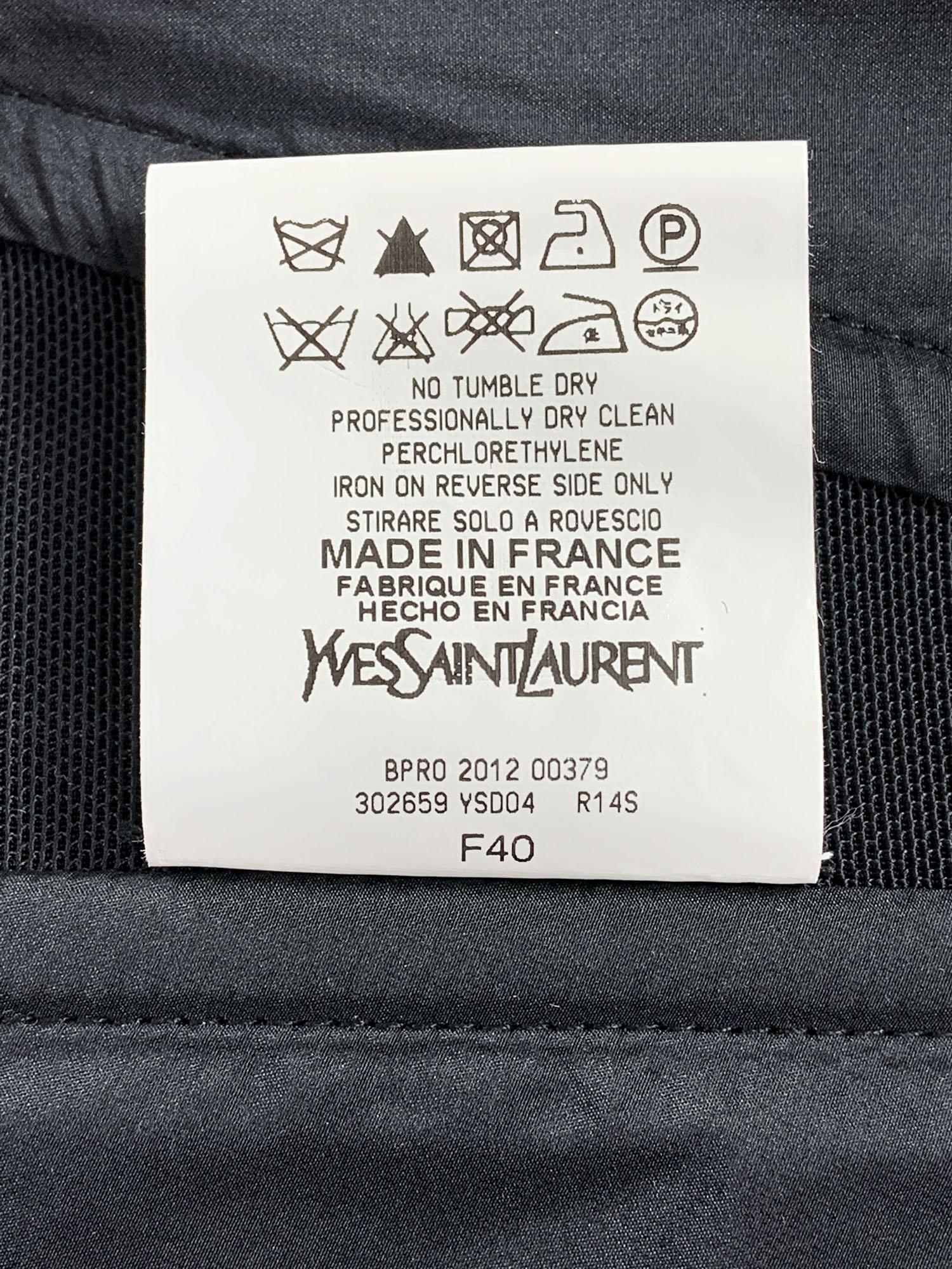 Neu mit Etikett Yves Saint Laurent 2012 Kollektion Maxikleid aus Seide mit Leopardenmuster Fr40 im Angebot 11