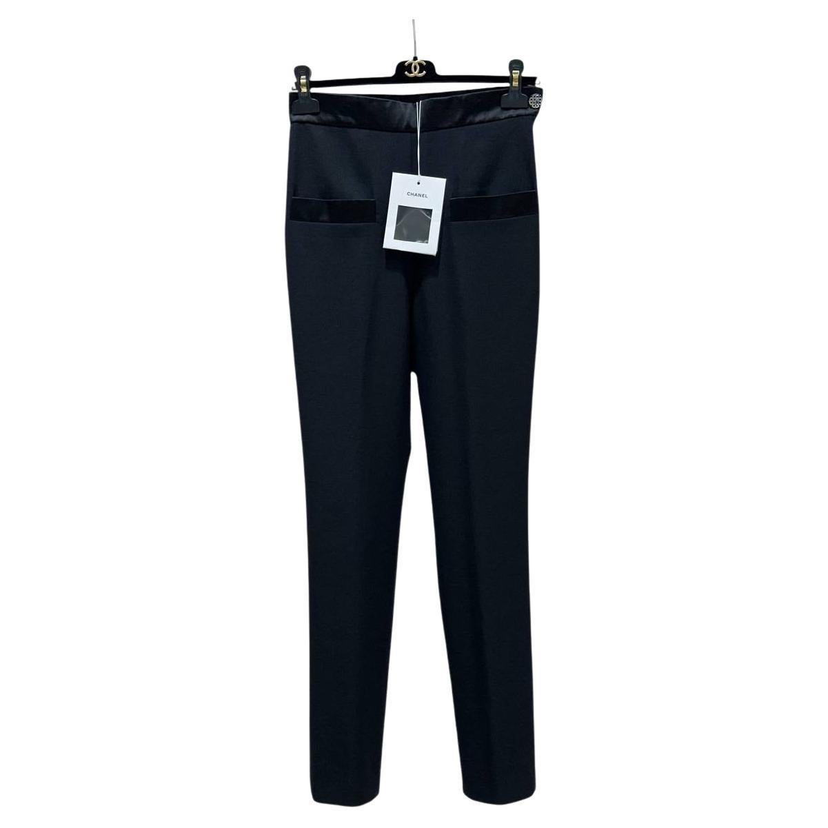 NWTChanel Wool Pants Trousers, Size 36