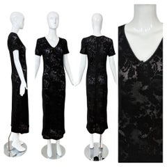 NWT's D&G DOLCE & GABBANA 90's Vintage Black Lace Long Dress