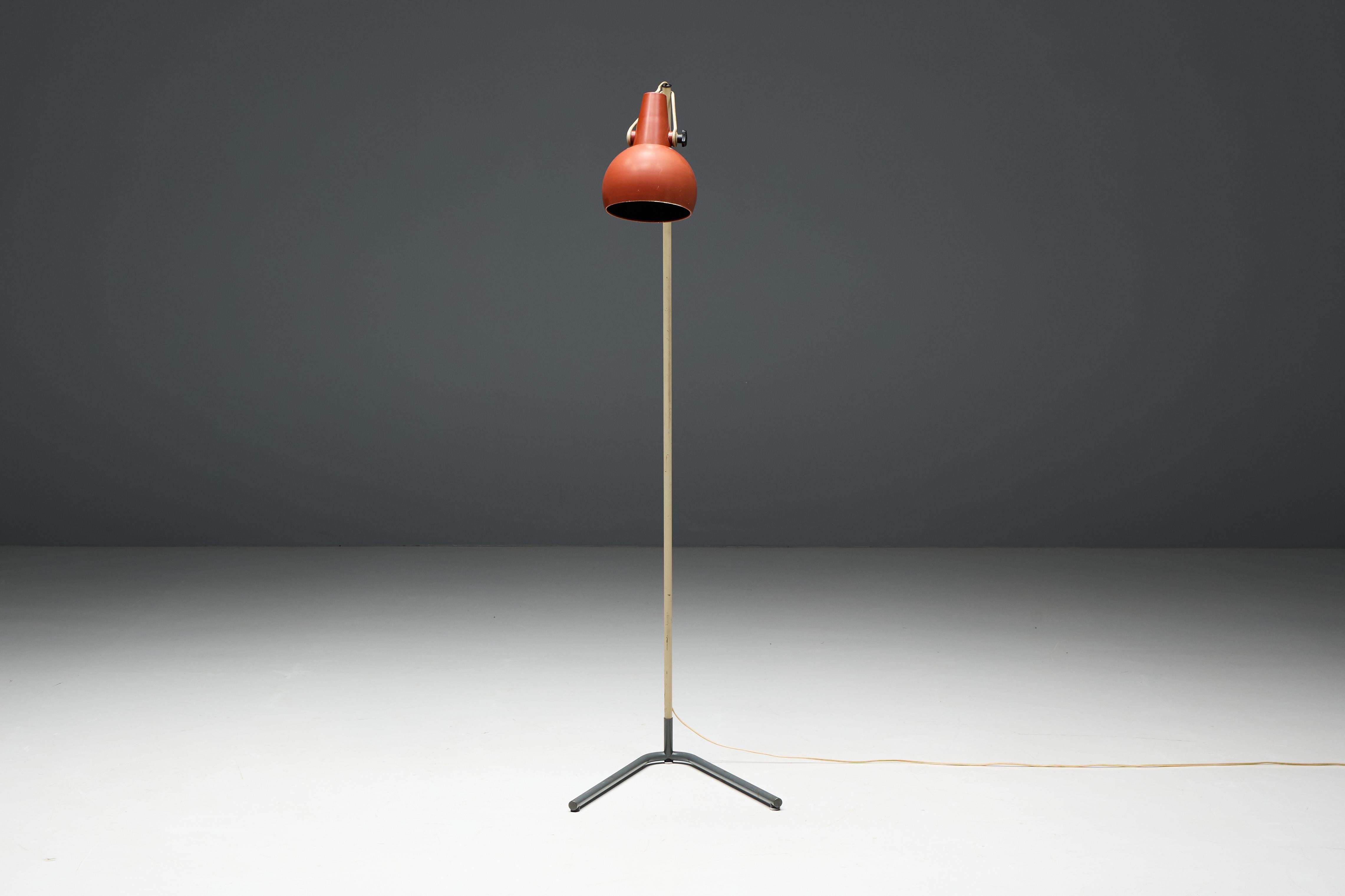 'NX29' Floor Lamp by Louis Kalff for Philips, Netherlands, 1950s For Sale 6