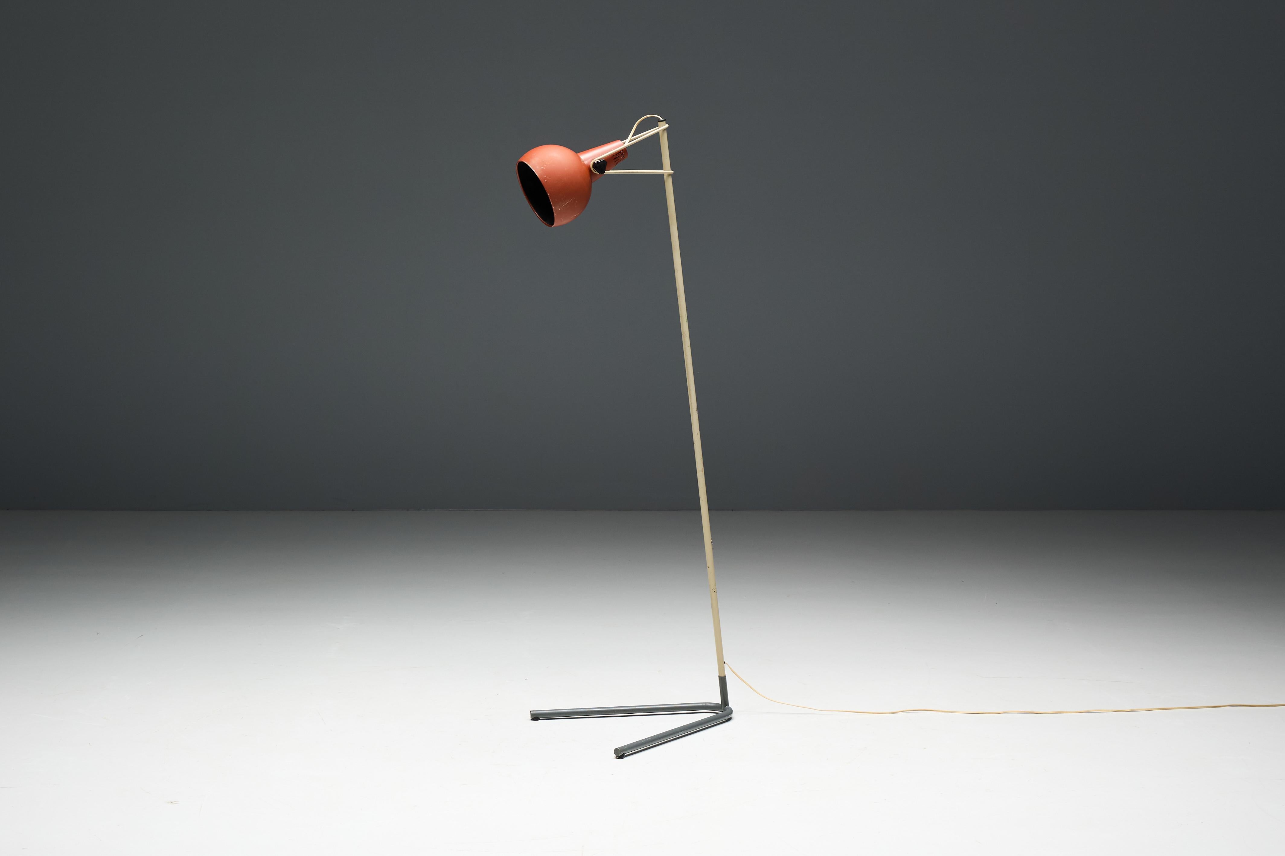 'NX29' Floor Lamp by Louis Kalff for Philips, Netherlands, 1950s For Sale 2