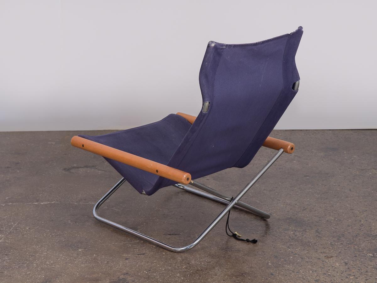 blue sling chair