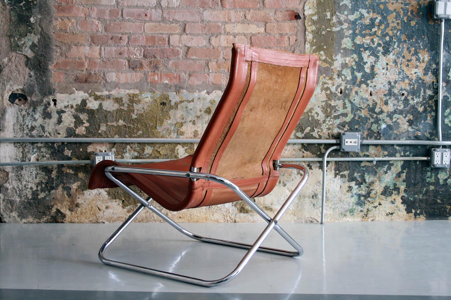 20th Century NY Folding Lounge Chair by Takeshi Nii, 'Japan, 1970'