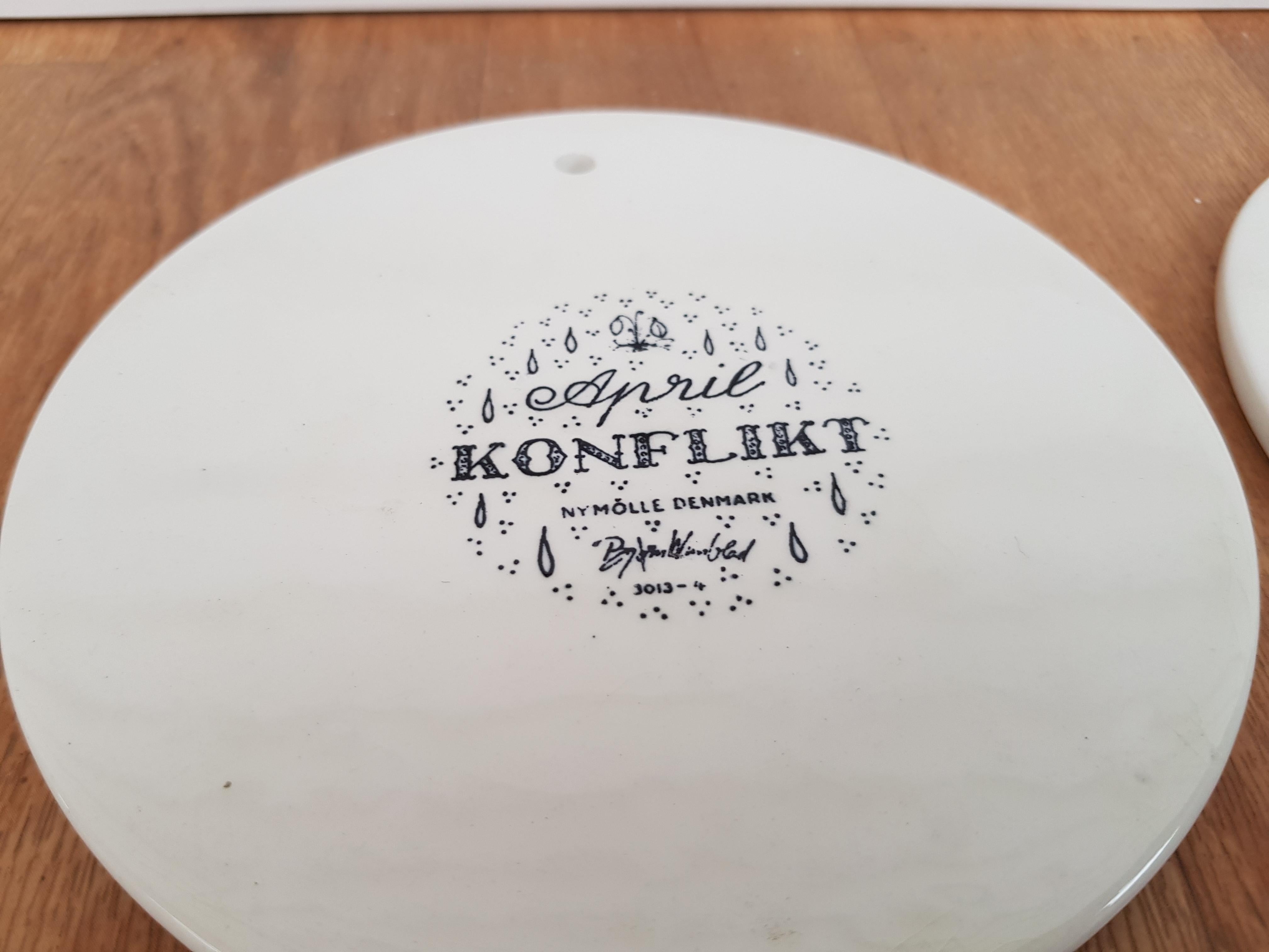 Ny Mølle, Set of Danish Decorative Porcelain Plates, 1970s For Sale 6