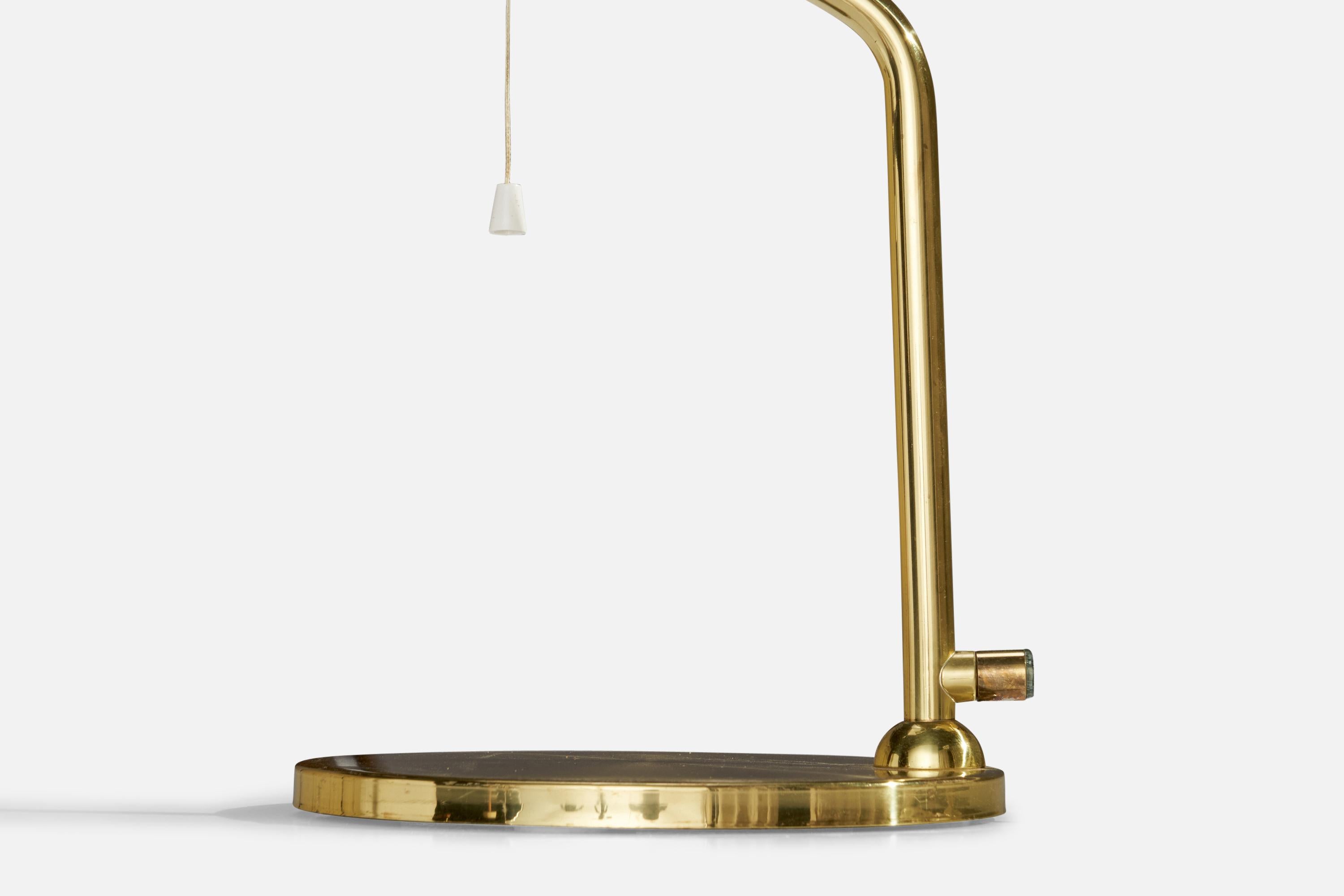 Late 20th Century Nya Öia, Table Lamp, Brass, Sweden, 1970s