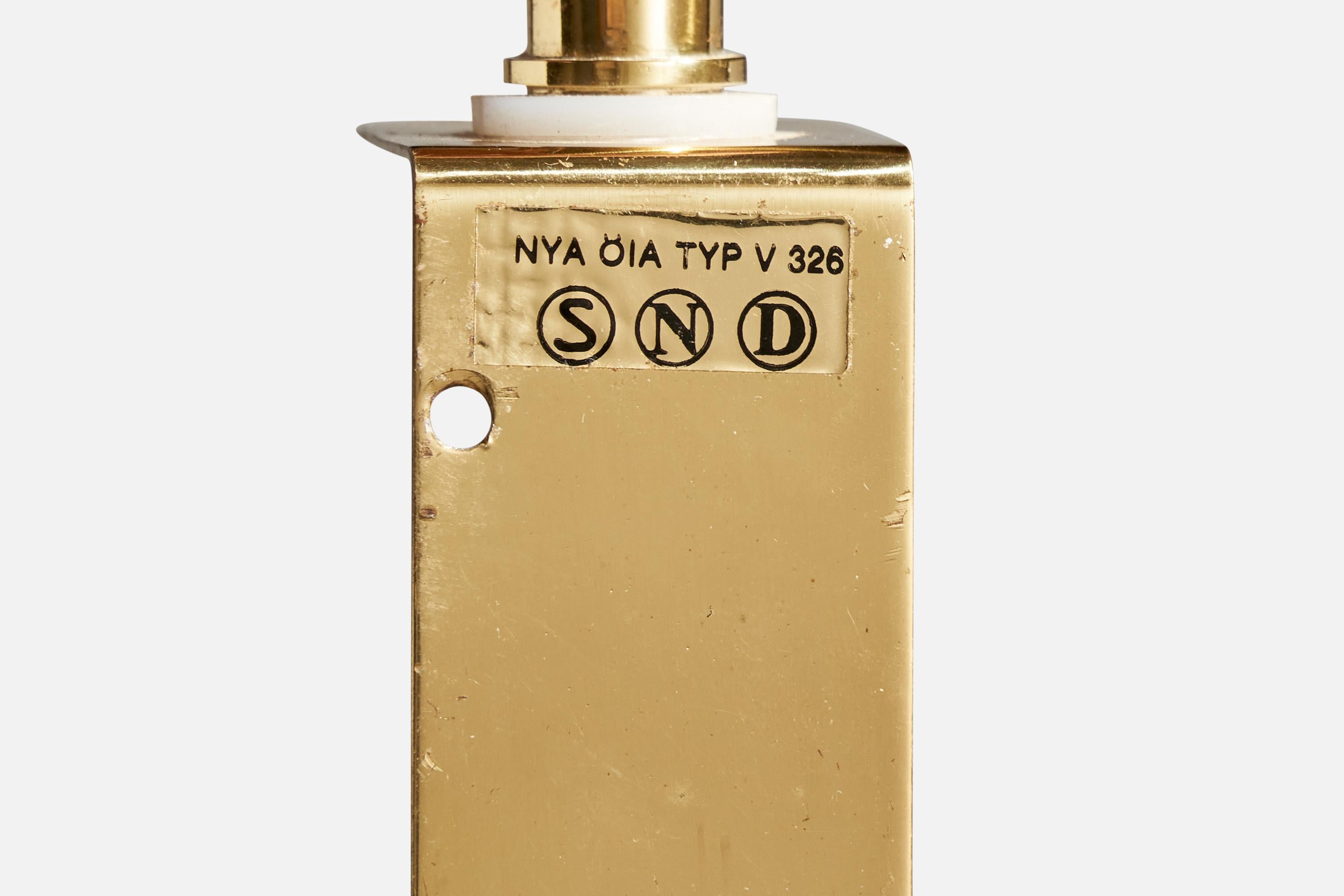 Nya Öia, Aplique, Latón, Tela, Suecia, 1980s en venta 4