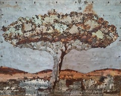Albero astratto Composizione in metallo arrugginito "Trees Series: 1A"