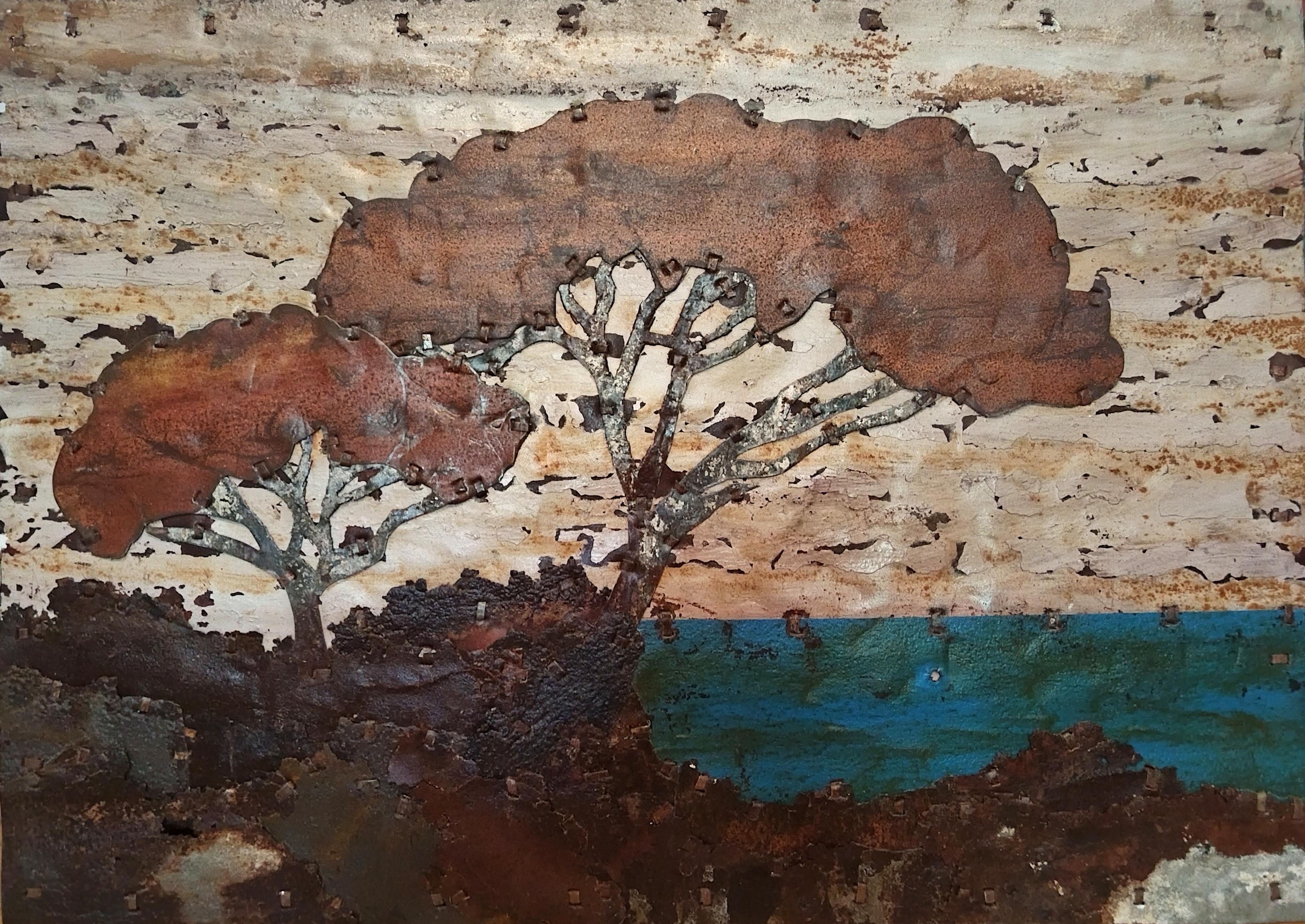 Árbol abstracto Composición de metal oxidado "Árboles Serie: 2A"