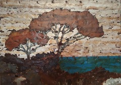 Árbol abstracto Composición de metal oxidado "Árboles Serie: 2A"