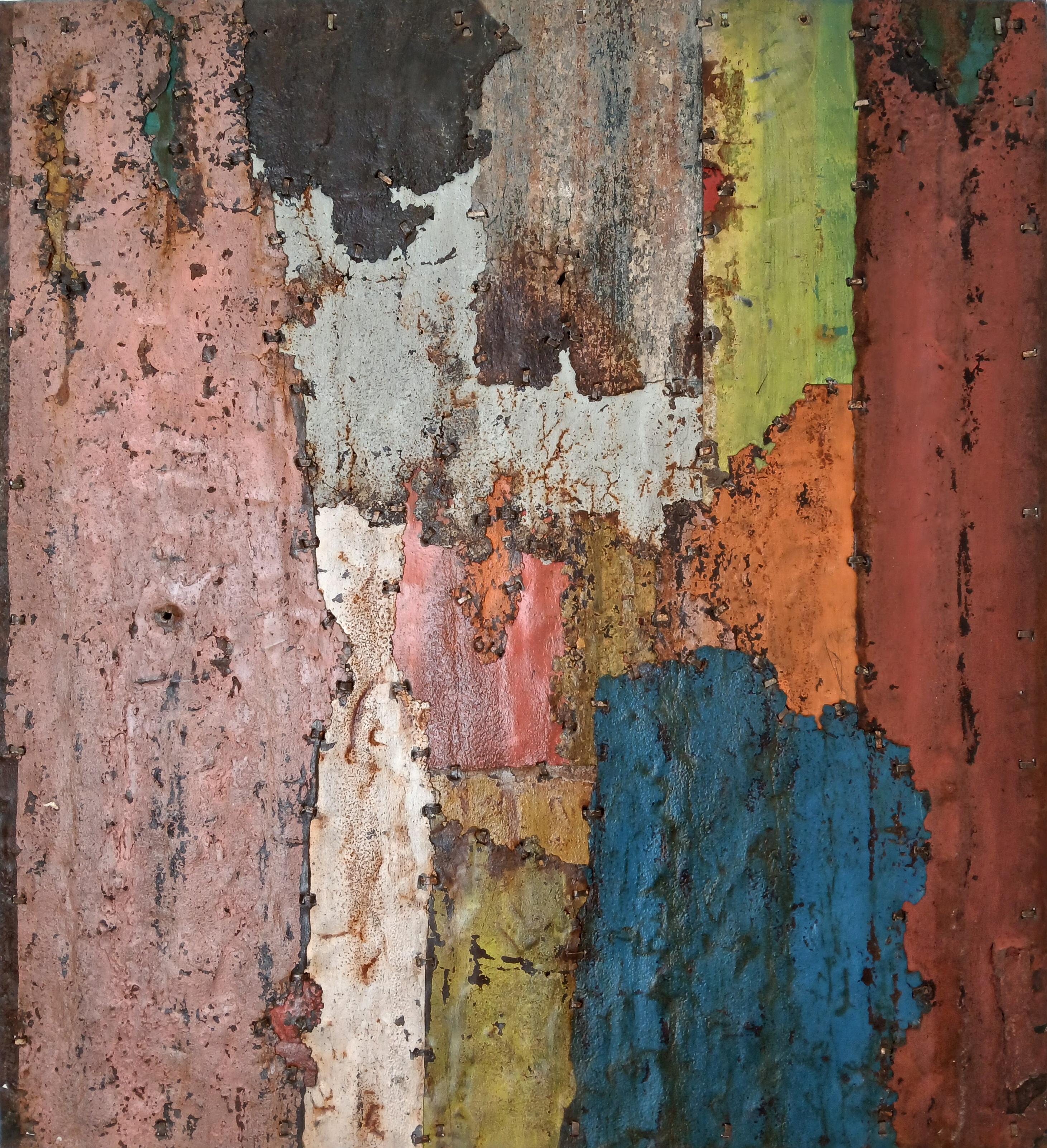 Colourful Abstract Rusted Metal Composition "Abstract Colours II"
