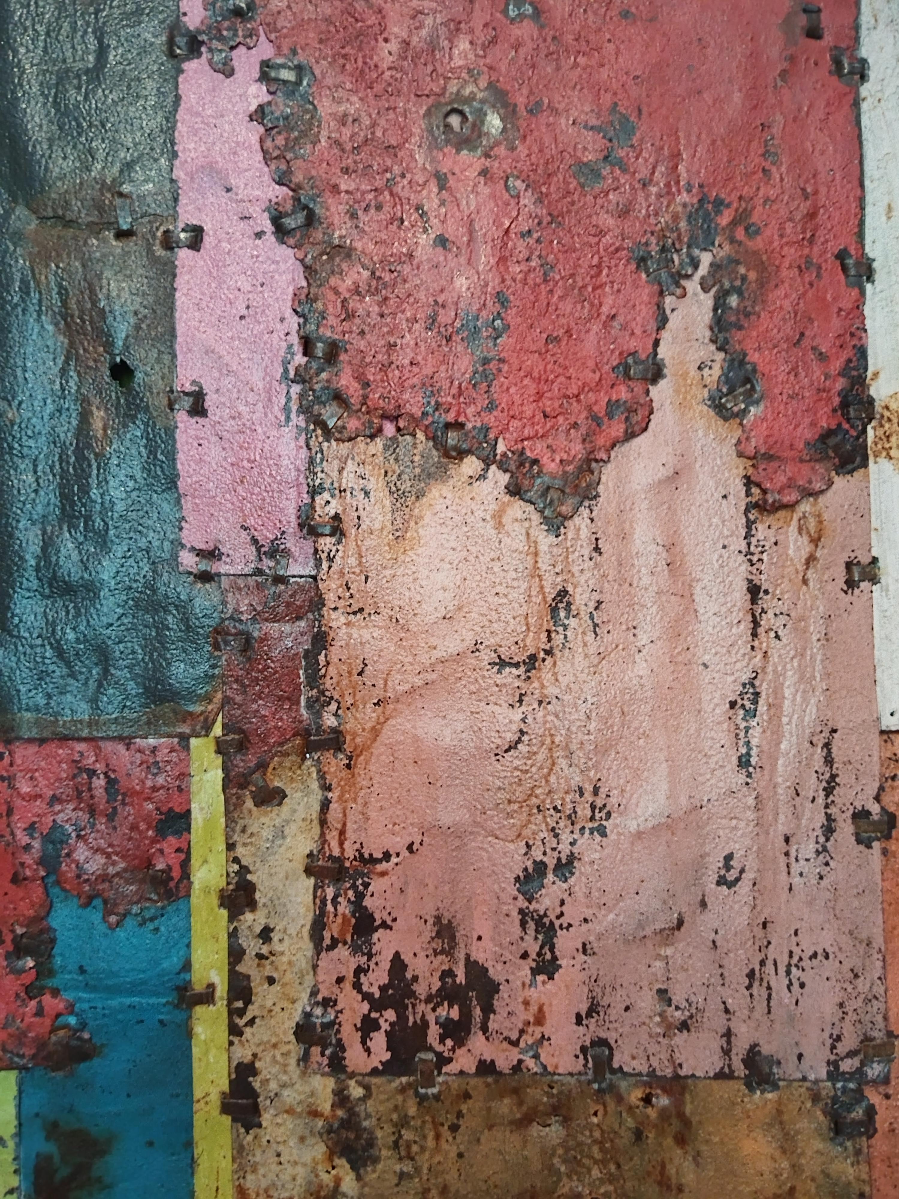 Colourful Rusted Metal Composition 