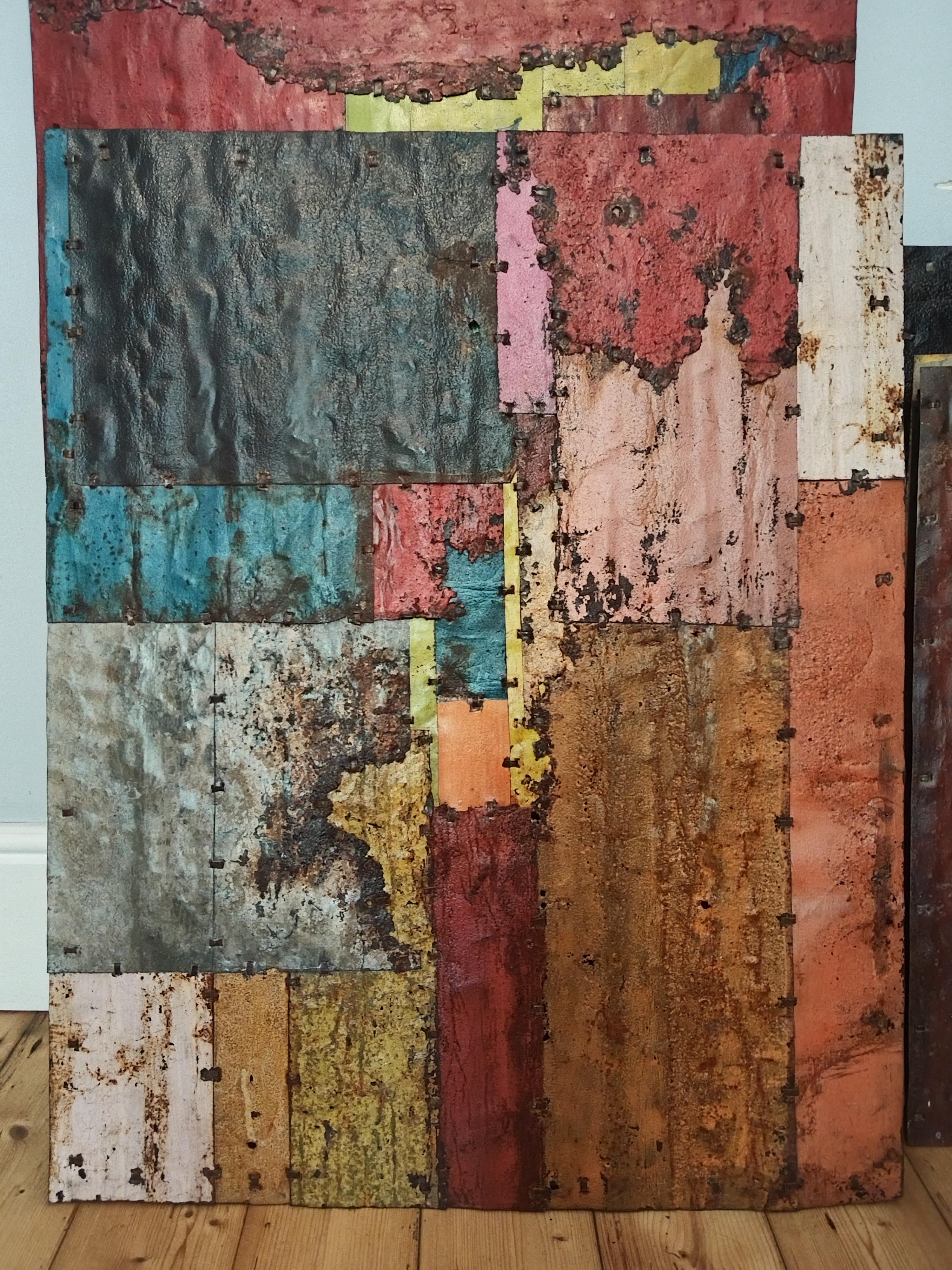 Colourful Rusted Metal Composition 