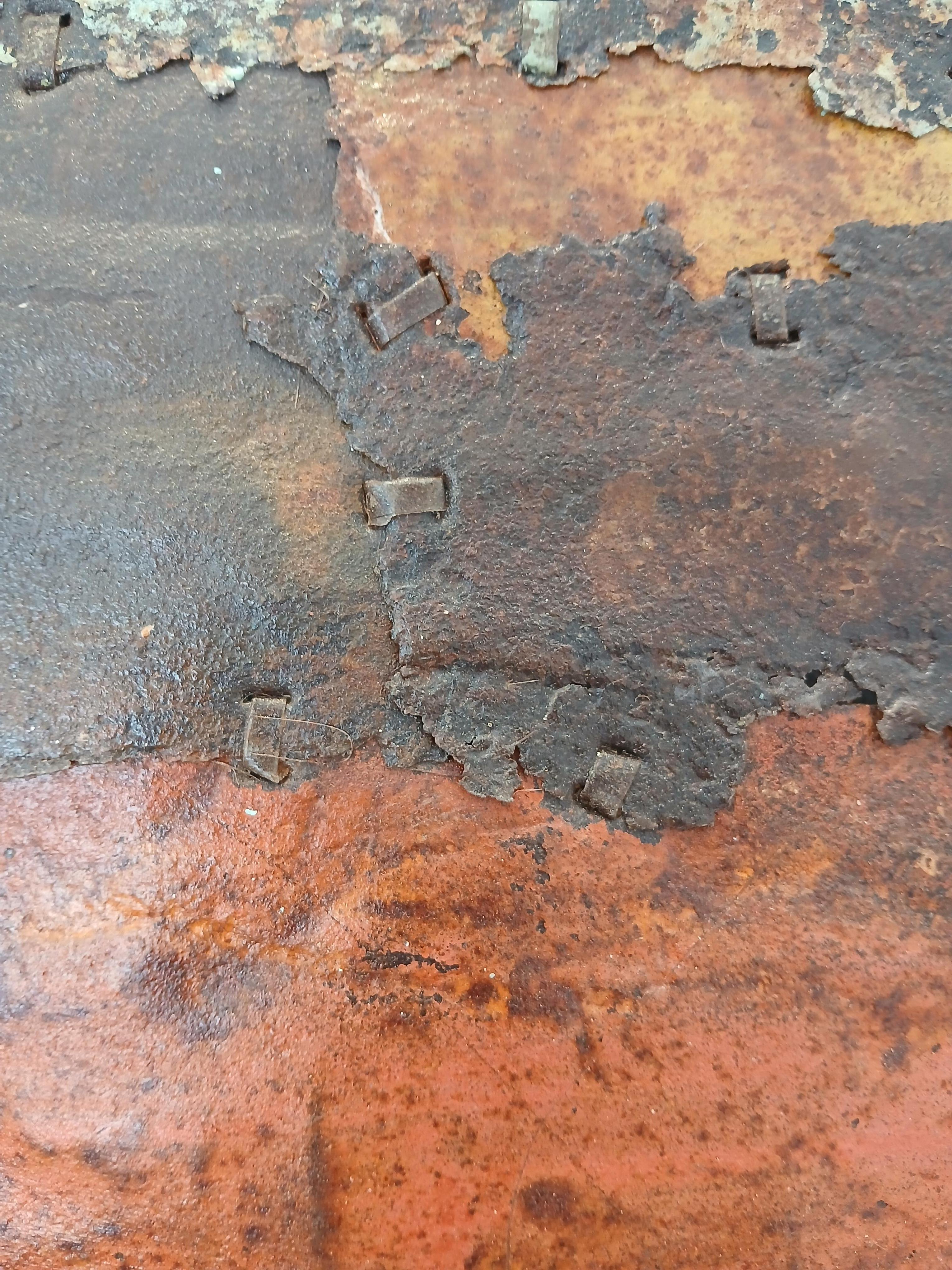 Earthy Abstract Rusted Metal Landschaft Komposition 