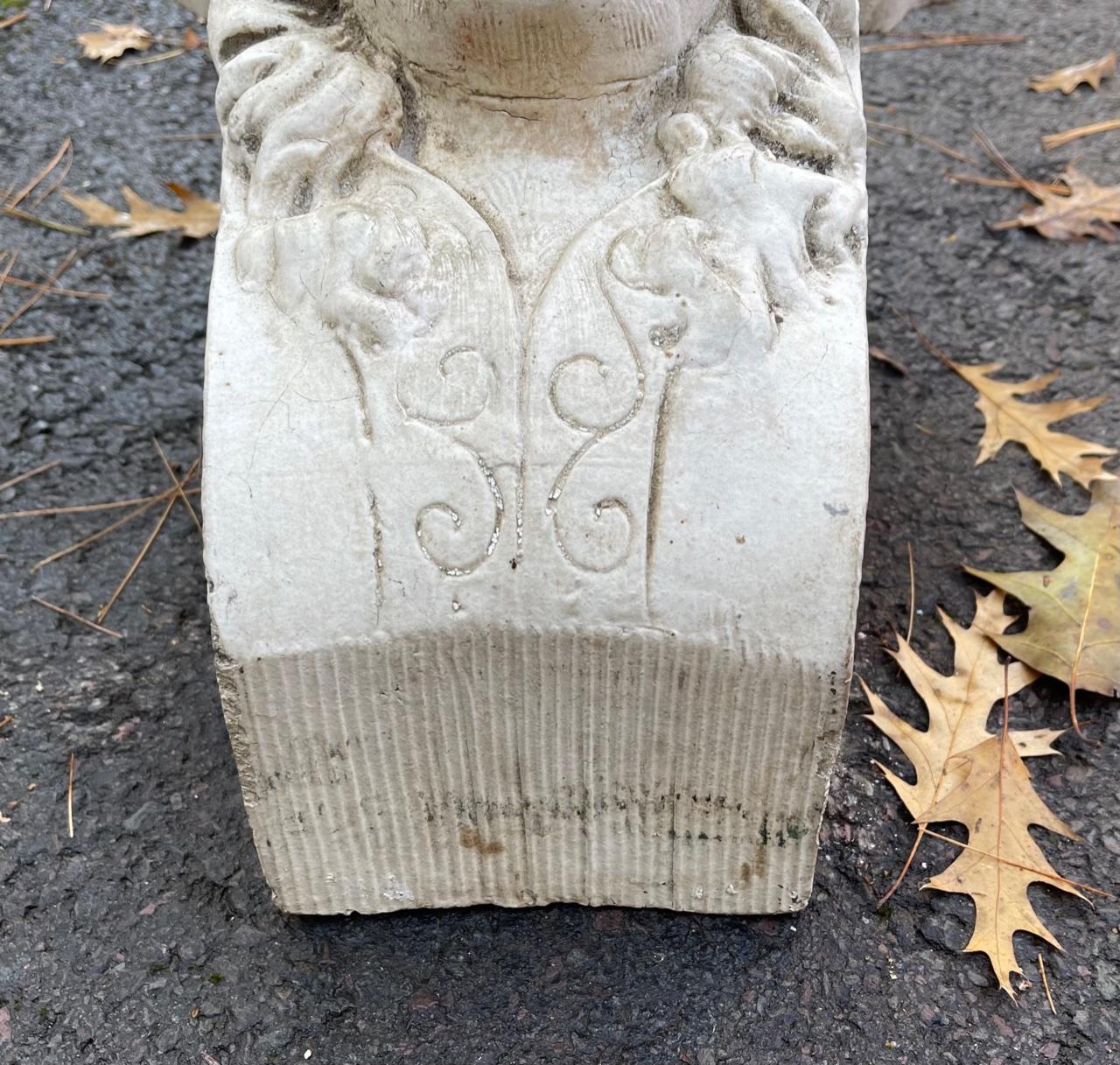 Molded NYC Architectural Element circa Turn of the Century Plaster Face For Sale