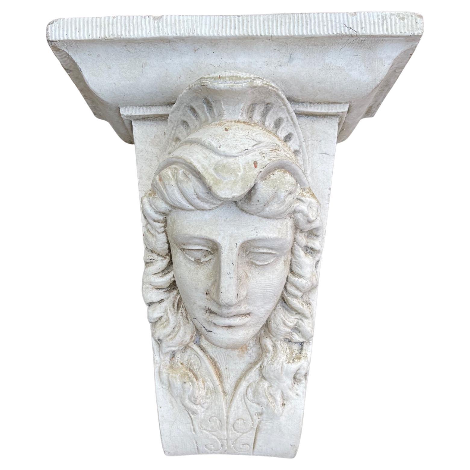 NYC Architectural Element circa Turn of the Century Plaster Face For Sale