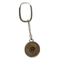 NYC Bullseye 925 Silver Keychain