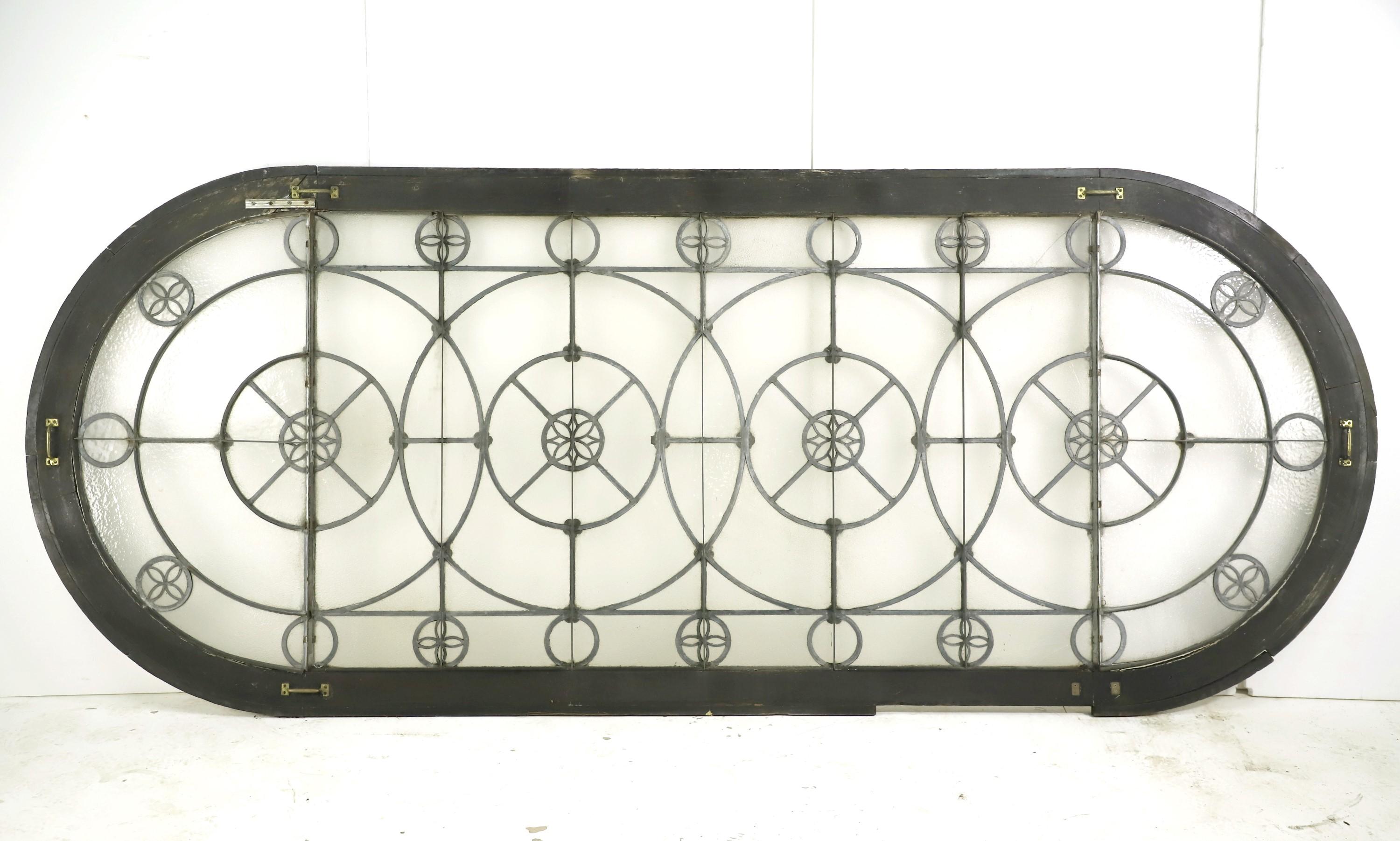 Leaded Glass Skylight from NYC East German Embassy For Sale 2