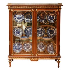 NYC Gilded Age Louis XVI Style Display Cabinet, Attributable to Leon Marcotte