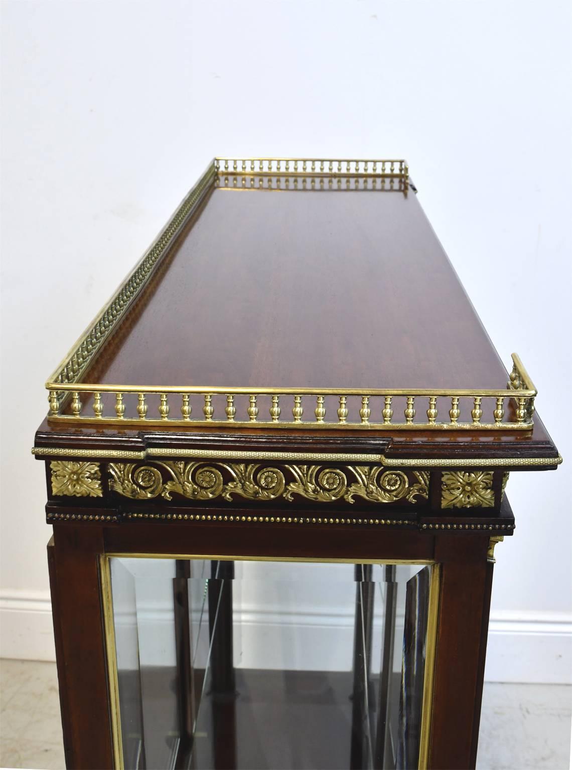 NYC Gilded Age Louis XVI Style Display Cabinet, Attributable to Leon Marcotte 3